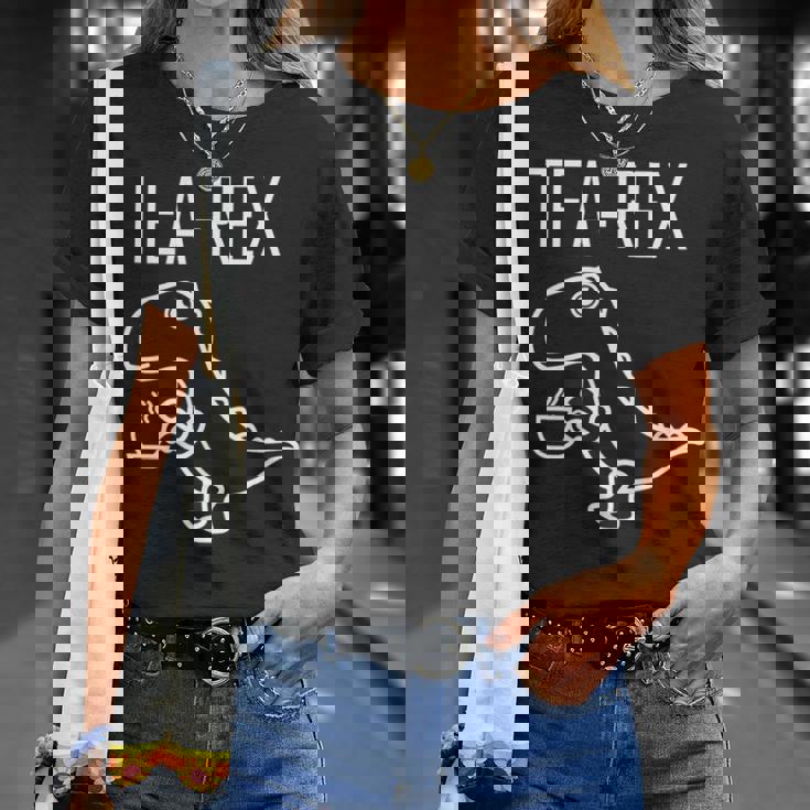 ティーレックス ファニーt-Rex ティラノサウルス 恐竜 長袖tシャツ Tシャツ 彼女への贈り物