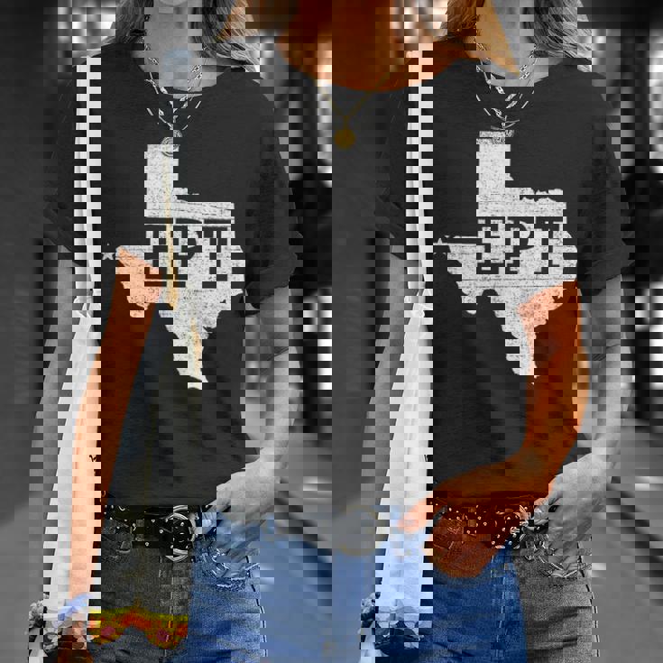 テキサスシルエットのept El Paso Txデザイン。 Tシャツ 彼女への贈り物