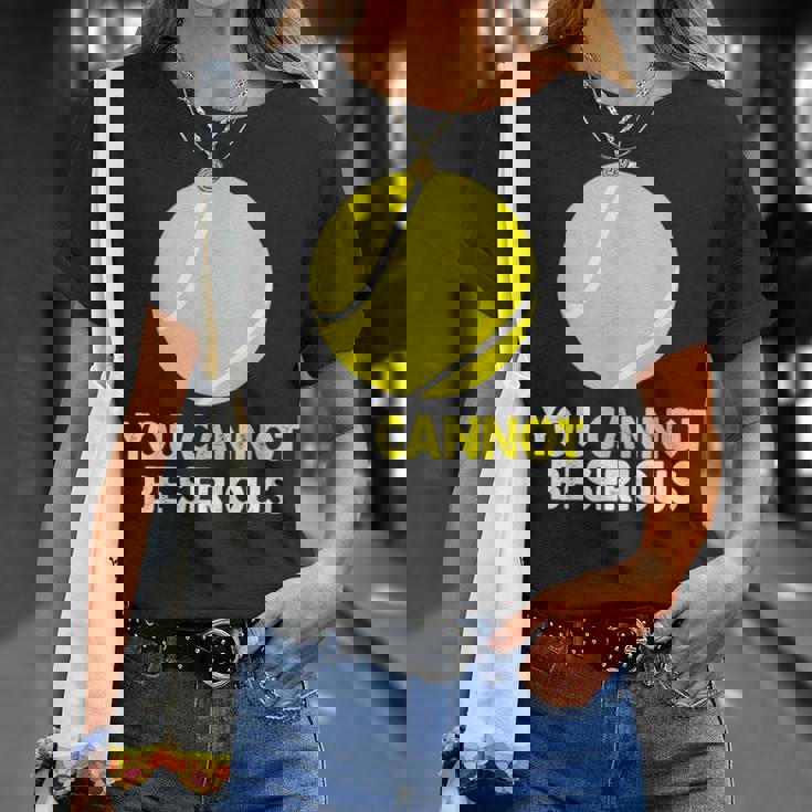 テニス ユーモア You Cannot Beerious ラケット スポーツ Tシャツ 彼女への贈り物