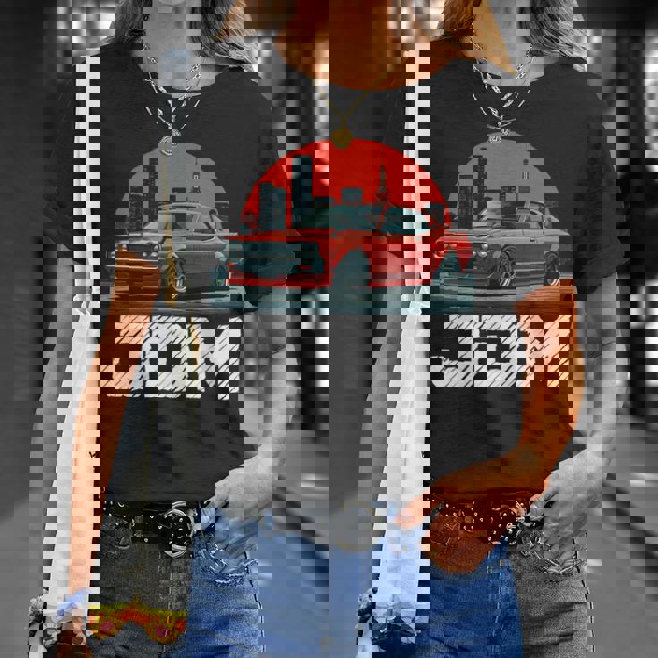 ディストレス Jdm レジェンド ドリフト レース レッドカー 東京スカイライン ギフト 長袖tシャツ Tシャツ 彼女への贈り物