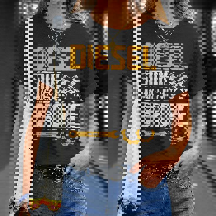 ディーゼルの煙で骨が折れる Tシャツ 彼女への贈り物