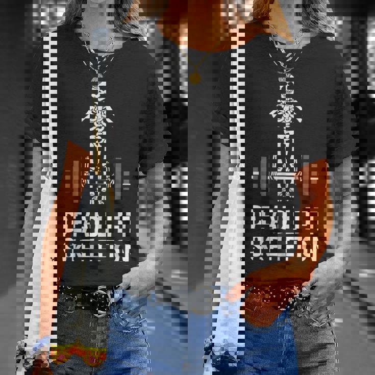 デッドリフトスケルトン-面白いジム Tシャツ 彼女への贈り物