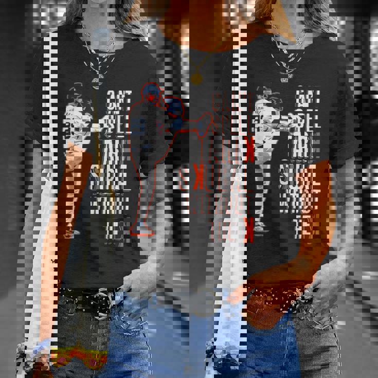 デトロイト・タリック・スクーバル-Kなしではスクーバルは綴れない Tシャツ 彼女への贈り物