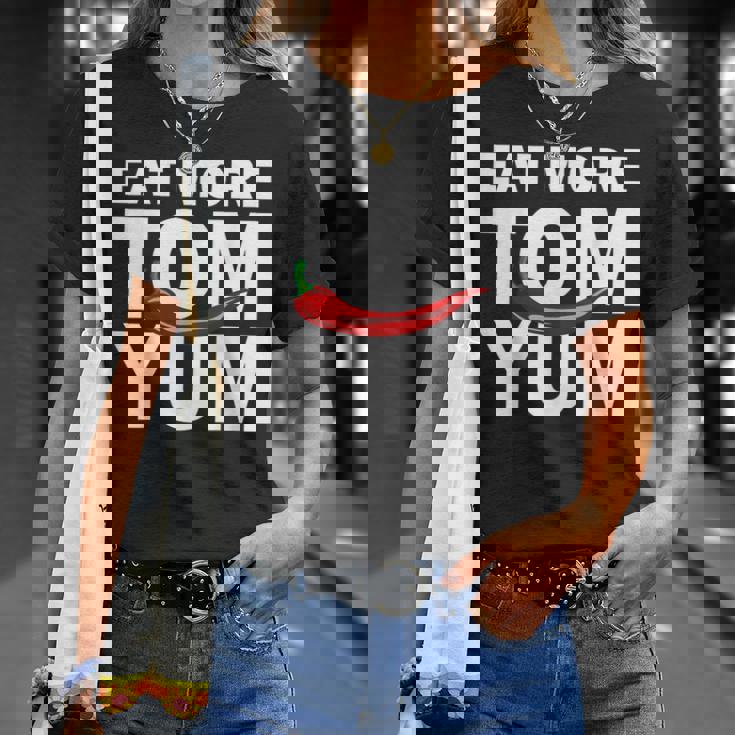 トムヤムクン スパイシーなタイ料理をもっと食べる 唐辛子 タイ 東南アジア プーケット ギフト バンコク お土産 Tシャツ 彼女への贈り物