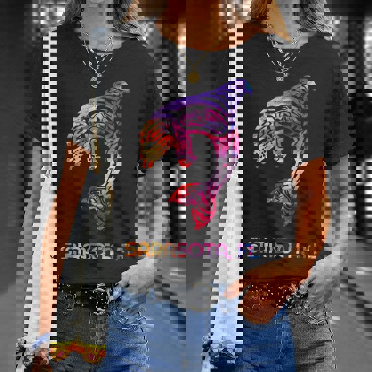 トライバル サラソタ オルカ キラー クジラ ネイティブアメリカン Tシャツ 彼女への贈り物