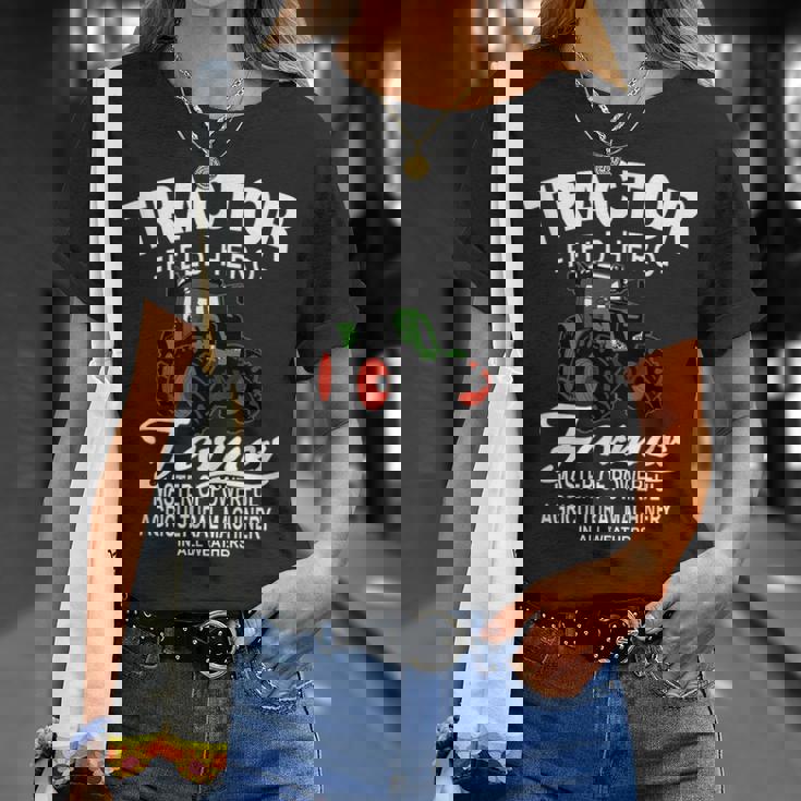 トラクター、トラクター、トラクター、農業 Tシャツ 彼女への贈り物