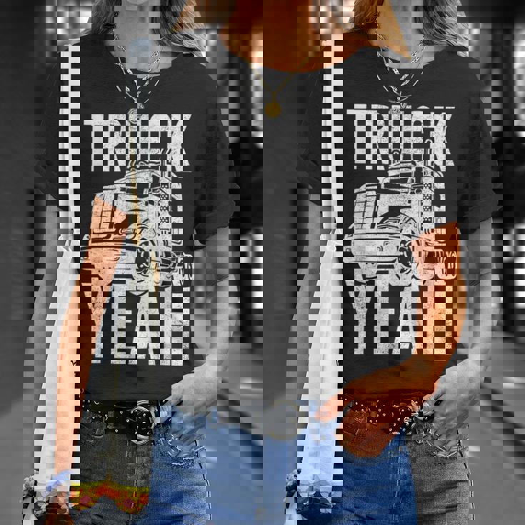 トラッカー 18輪トラック イェーピンク Tシャツ 彼女への贈り物