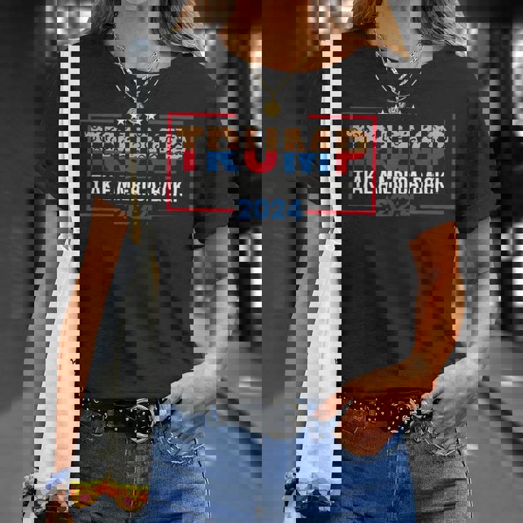 トランプ 2024 アメリカを取り戻す トランプ大統領 Tシャツ 彼女への贈り物