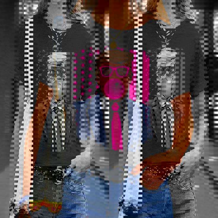 トランプ バブルガム アメリカ国旗 アメリカ トランプ Tシャツ 彼女への贈り物