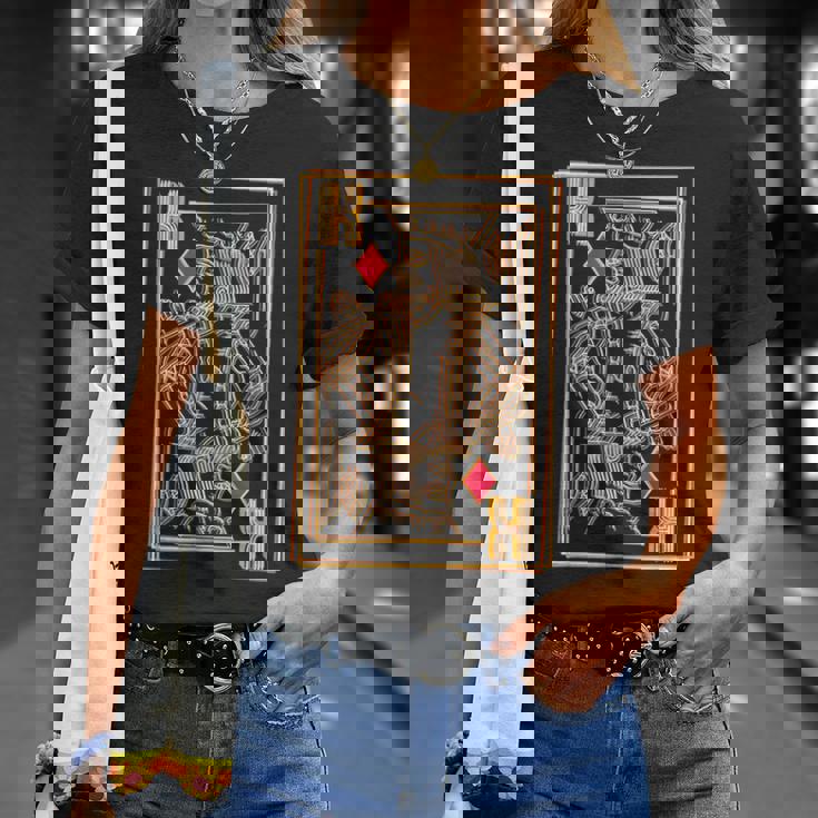 トランプ レトロ ダイヤモンド キング Tシャツ 彼女への贈り物