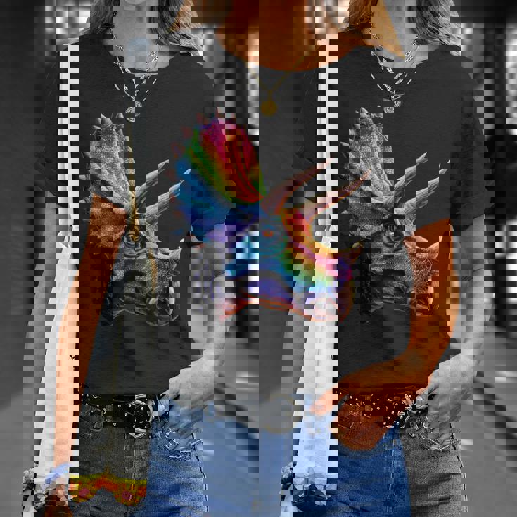 トリケラトプス 恐竜大好き かわいいトリケラトプス Tシャツ 彼女への贈り物