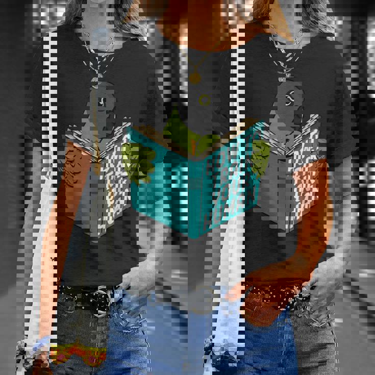 トレイン・ユア・ヒューマン I ブック・パロット I セネガルオウム Tシャツ 彼女への贈り物