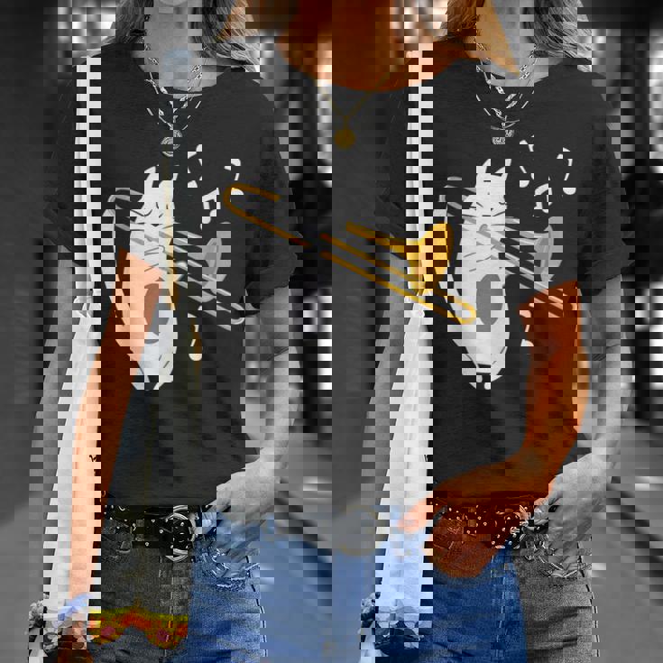 トロンボーン奏者 猫 トロンボーン奏者 音楽好き Tシャツ 彼女への贈り物