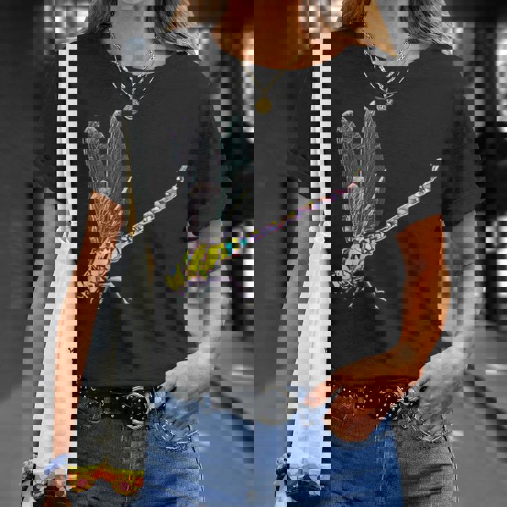 トンボ モチーフ 昆虫 カラフル 羽 虫 トンボ Tシャツ 彼女への贈り物