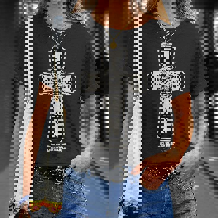 メンズ ドッグタウン ガレージ クロス クリスチャン 長袖tシャツ Tシャツ 彼女への贈り物