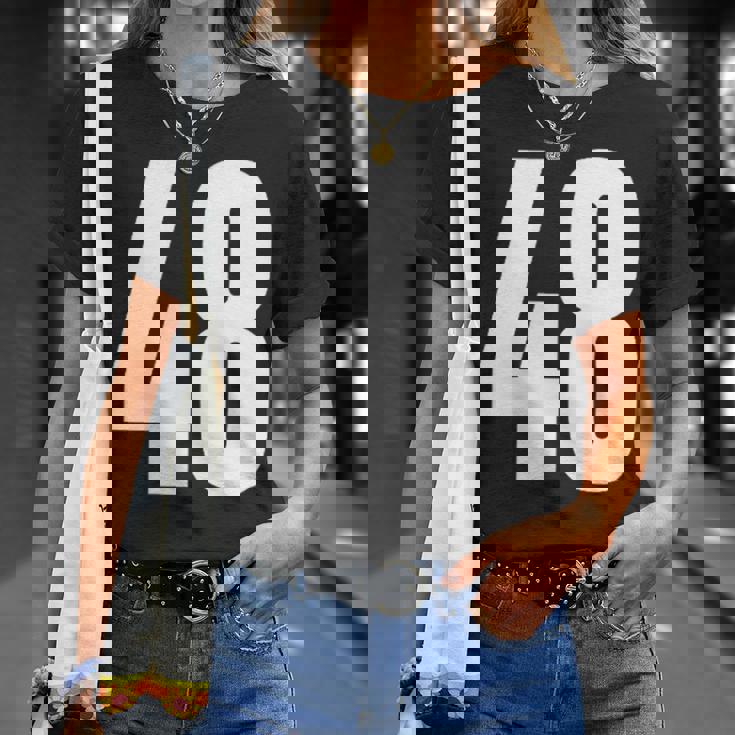 ナンバーフォーティーエイト 48 スポーツチーム制服 誕生日 48 Tシャツ 彼女への贈り物