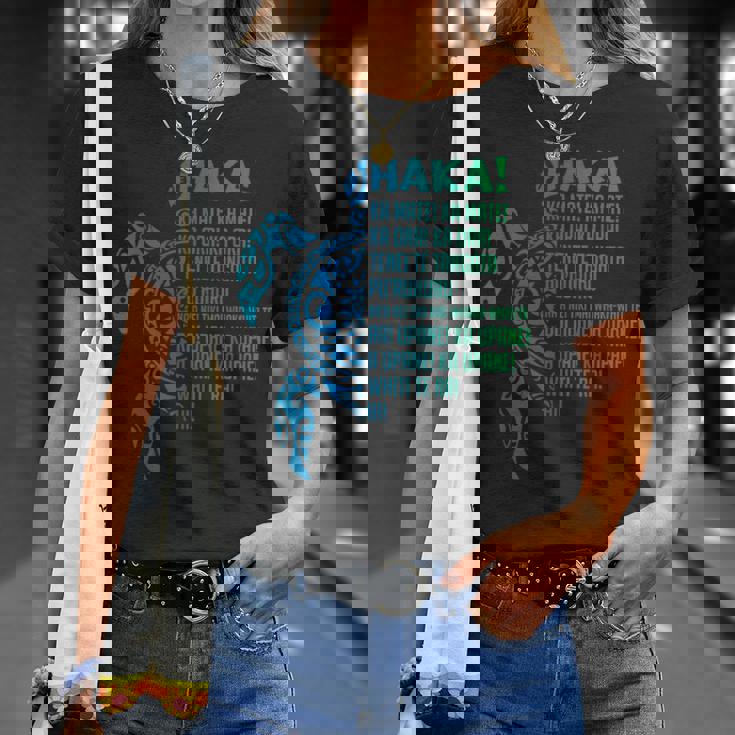 ニュージーランド ハカ カ メイト ソング タートル ラグビー マオリ Tシャツ 彼女への贈り物