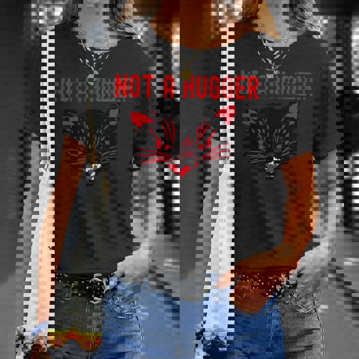 ハガーじゃない、かわいいシューという音がする黒猫 地獄の子猫 キティ Tシャツ 彼女への贈り物