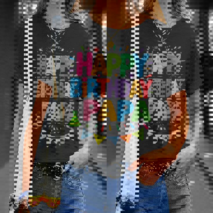 ハッピーバースデーパパはパパの誕生日 長袖tシャツ Tシャツ 彼女への贈り物