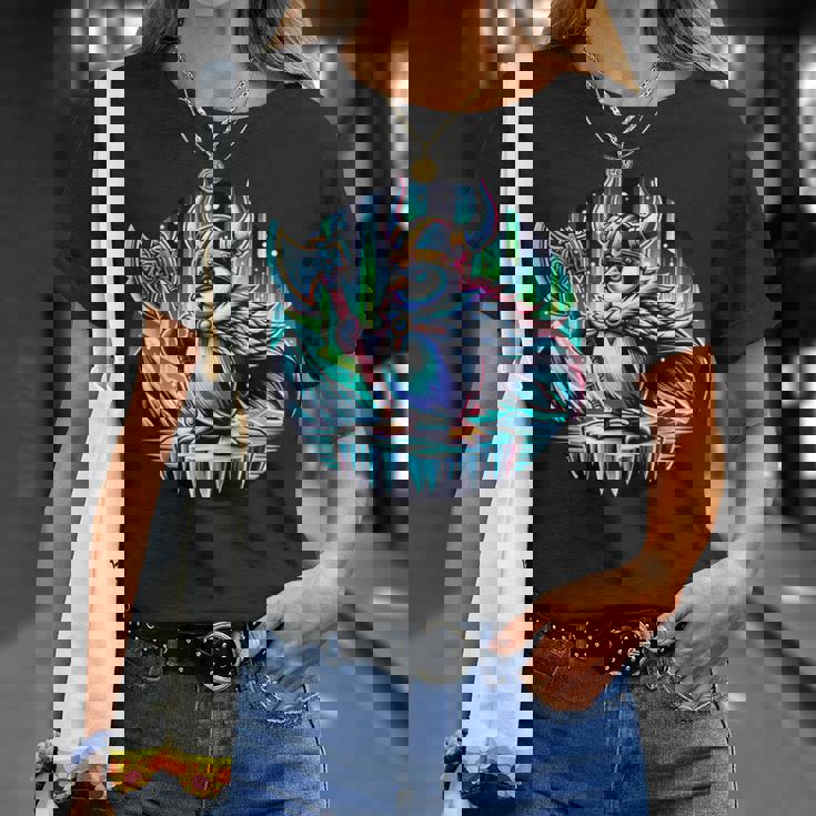 バイキング ペンギン ヘルメット 斧 ポーラーライト Tシャツ 彼女への贈り物