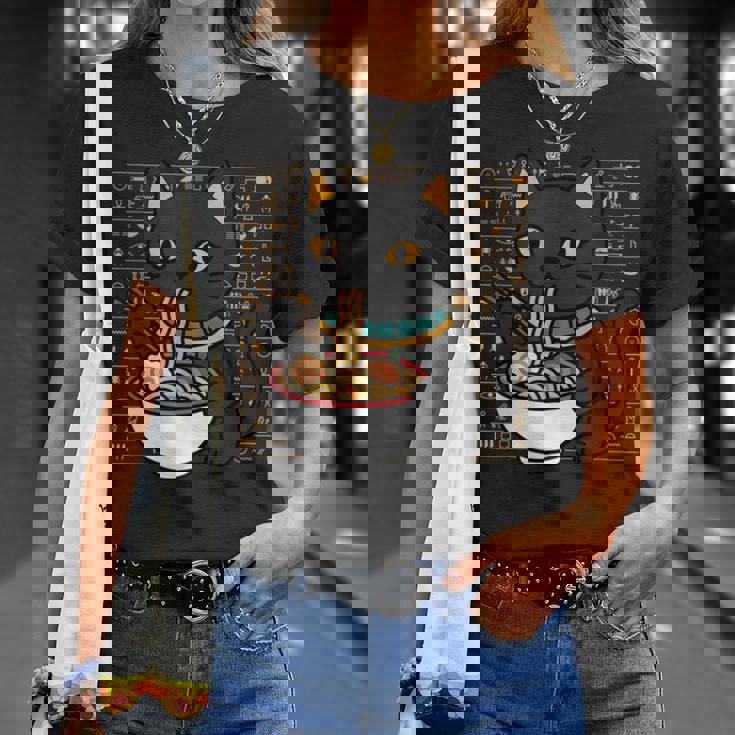 バストキャット ラーメン エジプト エジプト神話 女神バステット Tシャツ 彼女への贈り物