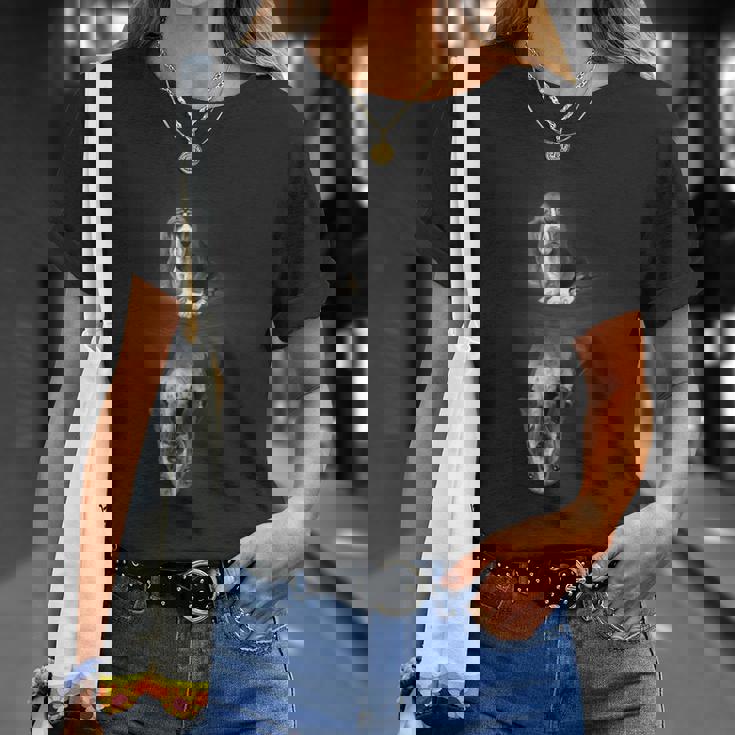 バセットハウンドドッグtシャツ Tシャツ 彼女への贈り物