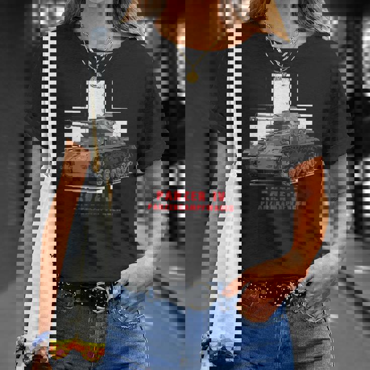 バトルタンクww2戦車iv号戦車 Tシャツ 彼女への贈り物