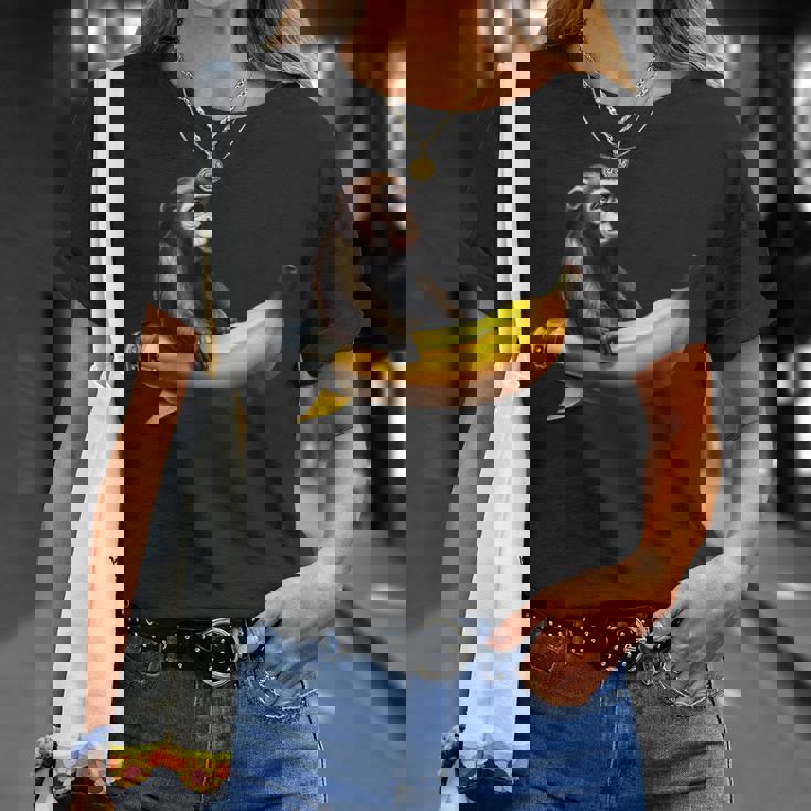 バナナロケットの宇宙飛行士猿 Tシャツ 彼女への贈り物