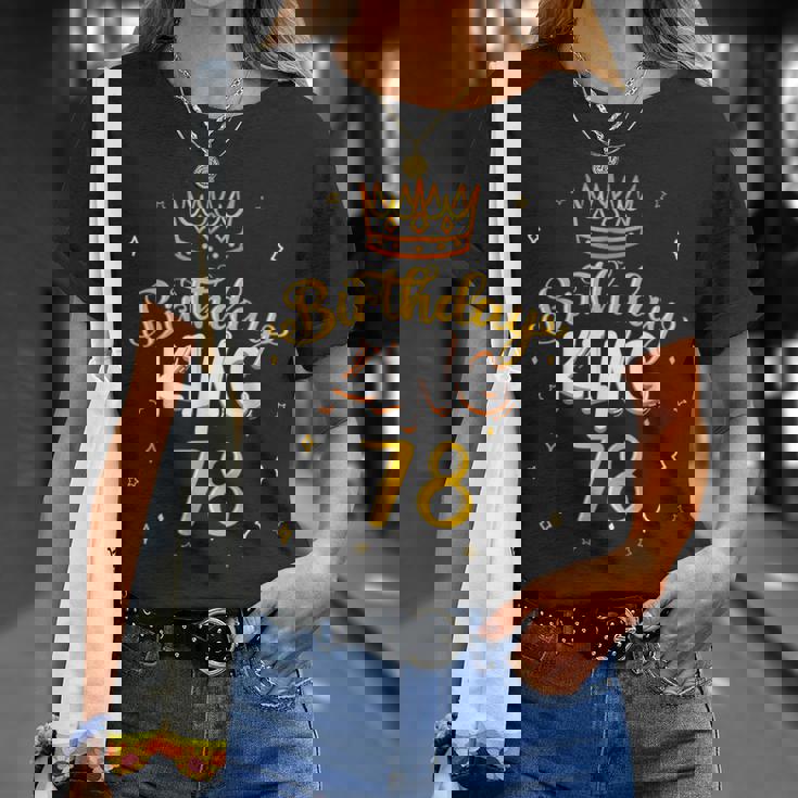 バースデーキング 78 ロイヤルテーマ 誕生日パーティー お祝い 78歳 Tシャツ 彼女への贈り物