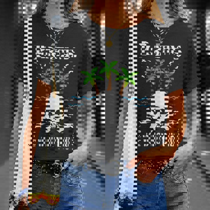 パイレーツ、カリビアン、ヨー・ホー・ヨー・ホ、スカル、テーマパーク、ライド Tシャツ 彼女への贈り物