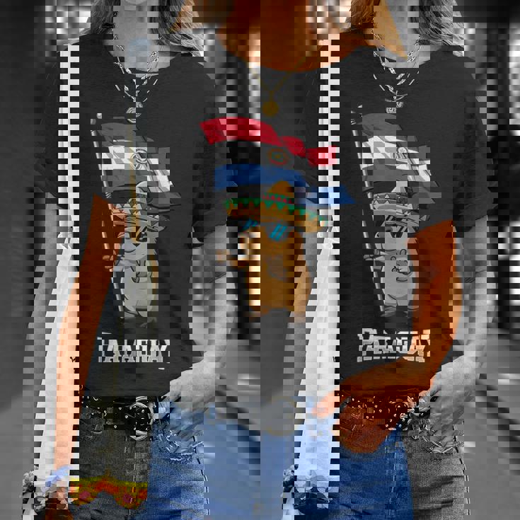 パラグアイ国旗 パラグアイのプライド Tシャツ 彼女への贈り物