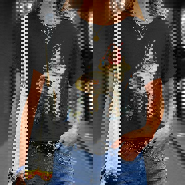 ヒエロニムス ボッシュ ディテール 地上の喜びの庭 Tシャツ 彼女への贈り物