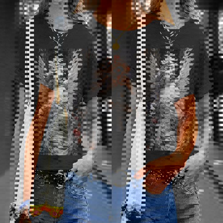 ヒップホップ Y2k ヴィンテージ ヒップスター エッジの効いたアーバン ストリートウェア エンジェル 長袖tシャツ Tシャツ 彼女への贈り物