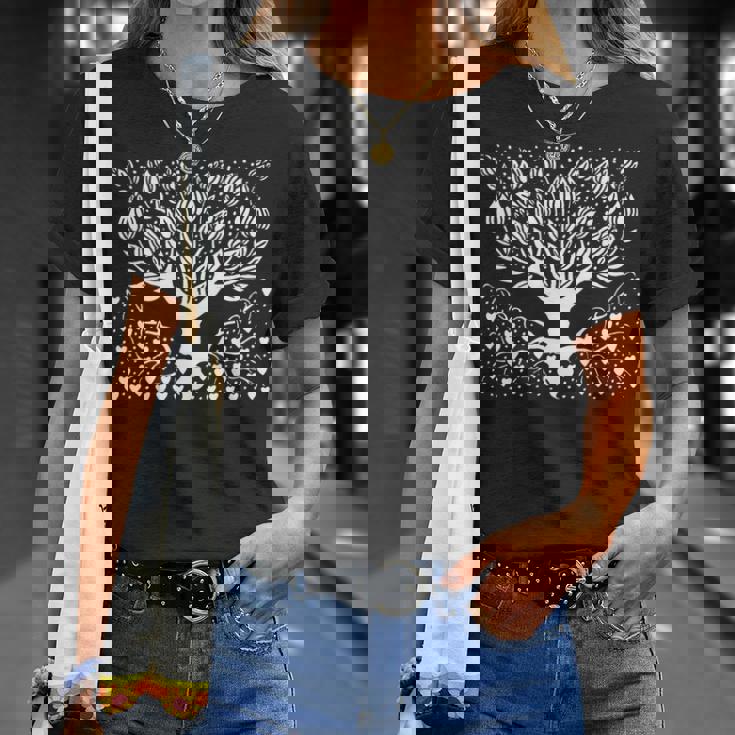 ビアズリーオーブリー作 マグノリアツリー 1895 長袖tシャツ Tシャツ 彼女への贈り物