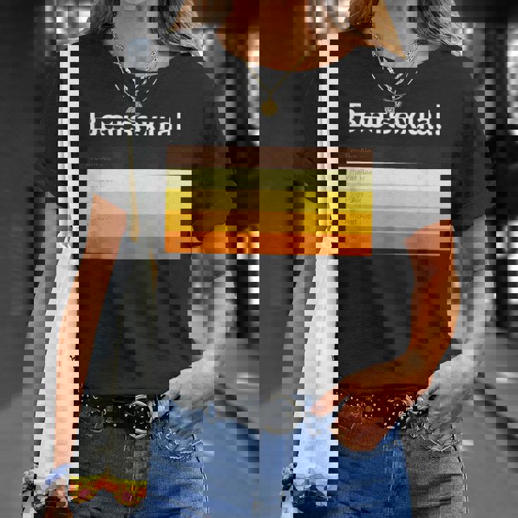 ビアセクシャル、面白いビアトリンカー Tシャツ 彼女への贈り物