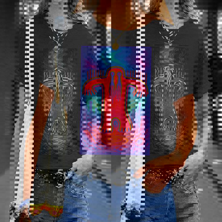 ビッグフット ペトログリフ – 古代サスカッチ洞窟アートデザイン Tシャツ 彼女への贈り物