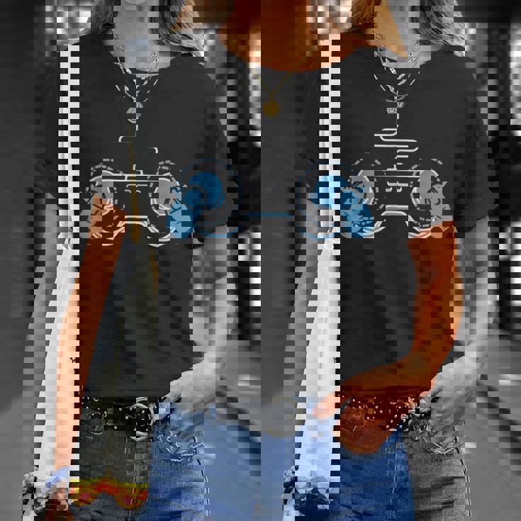 ビデオゲームコントローラー おもしろおっぱい ゲーマー Tシャツ 彼女への贈り物