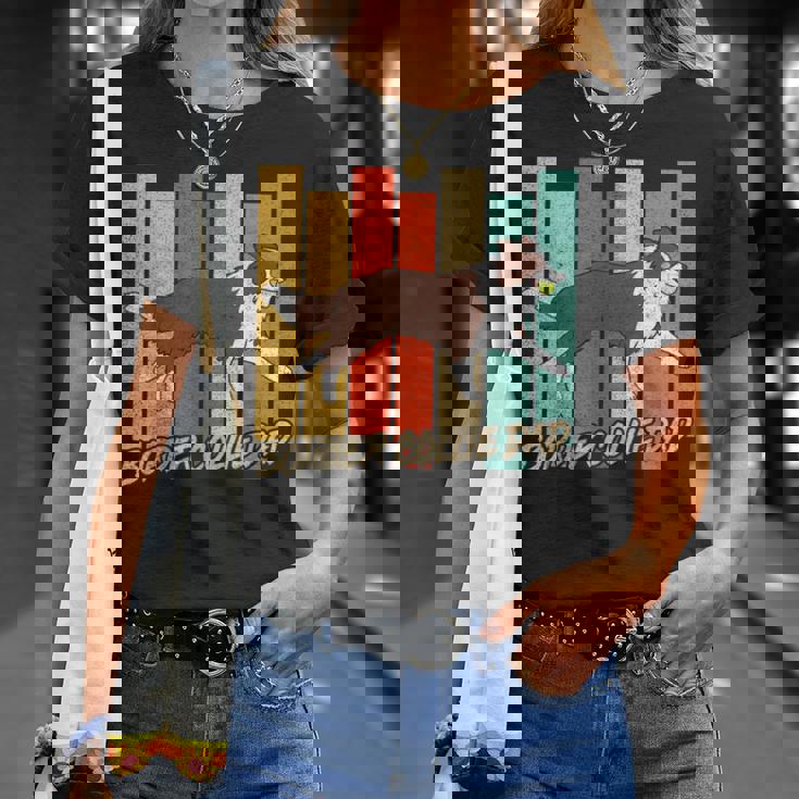 ビンテージ レッドボーダーコリー 犬 お父さん 犬 飼い主 父の日 Tシャツ 彼女への贈り物