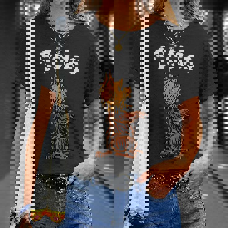 ビンテージtoto The Dog シャツアート -Toto Oz 魔法使い Toto 長袖tシャツ Tシャツ 彼女への贈り物