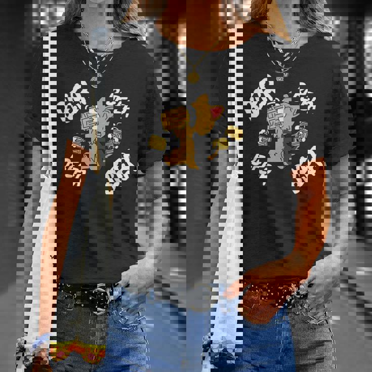 ビールヨークシャーテリア犬 Tシャツ 彼女への贈り物