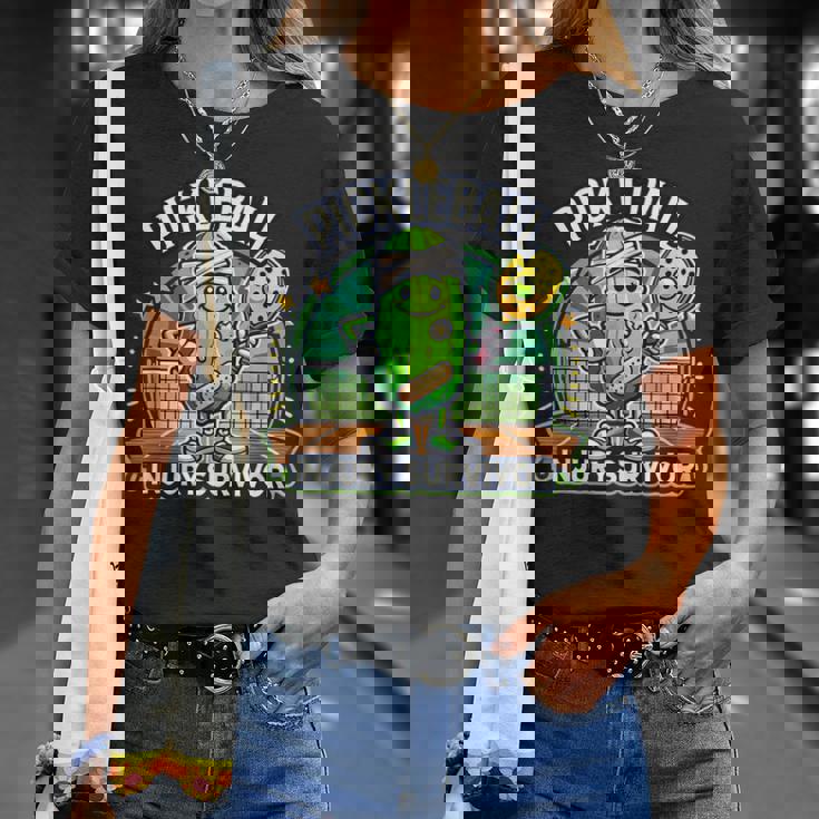 ピックルボール ケガキ サバイバー グルービー ピクルス スポーツ Tシャツ 彼女への贈り物