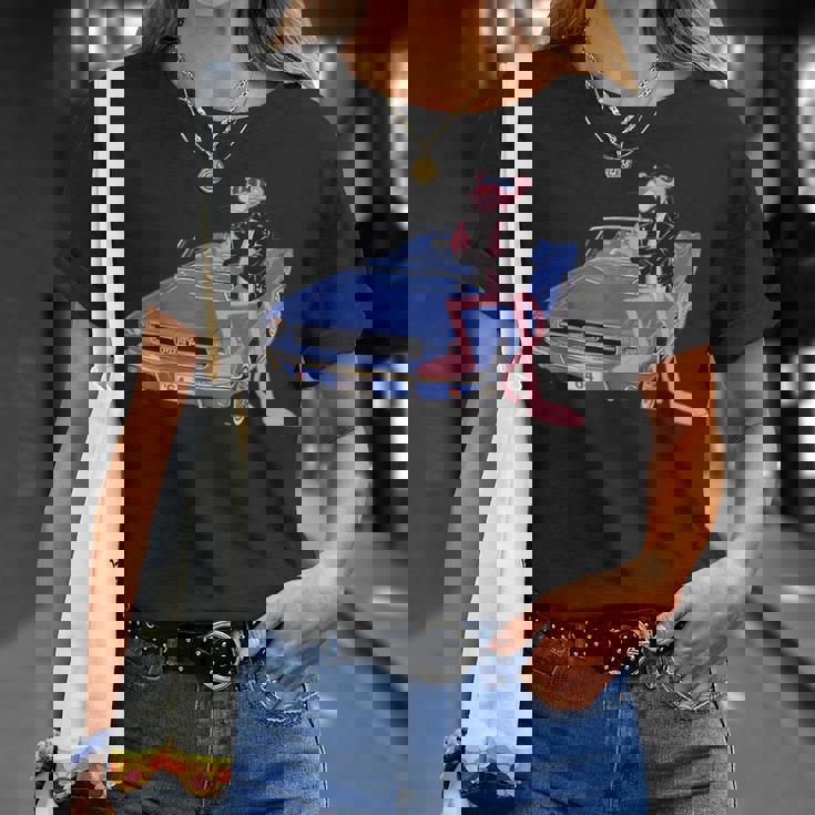 ピンクパンサー ヴィンテージ 1964 コンバーチブル 車 クール キャット Tシャツ 彼女への贈り物