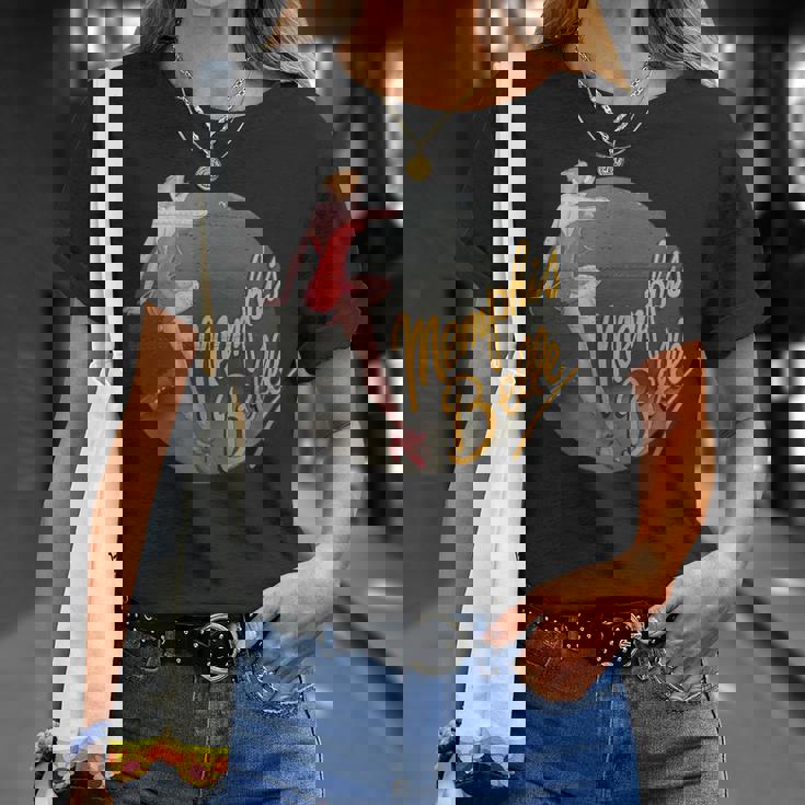 ピンナップガールww2 B-17フライングフォートレスメンフィス・ベル Tシャツ 彼女への贈り物