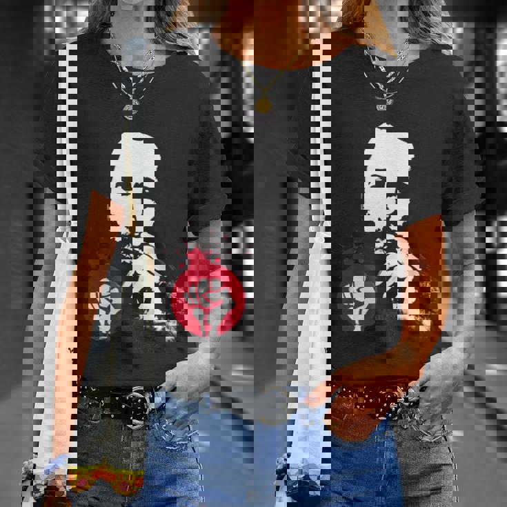 フィデル・カストロ・キューバ革命拳戦闘デモ Tシャツ 彼女への贈り物