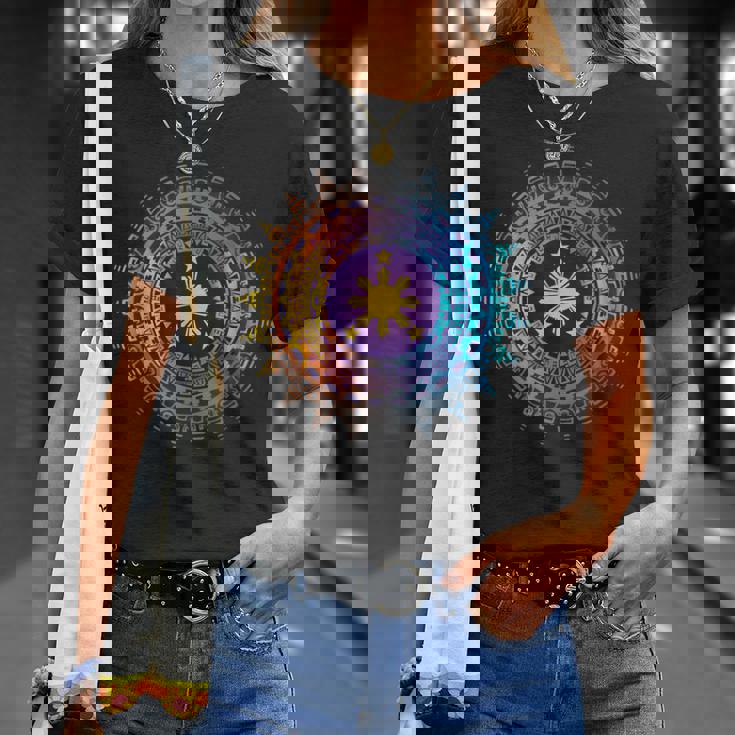 フィリピンの遺産 ヴィンテージ フィリピン国旗 アート ピース Tシャツ 彼女への贈り物