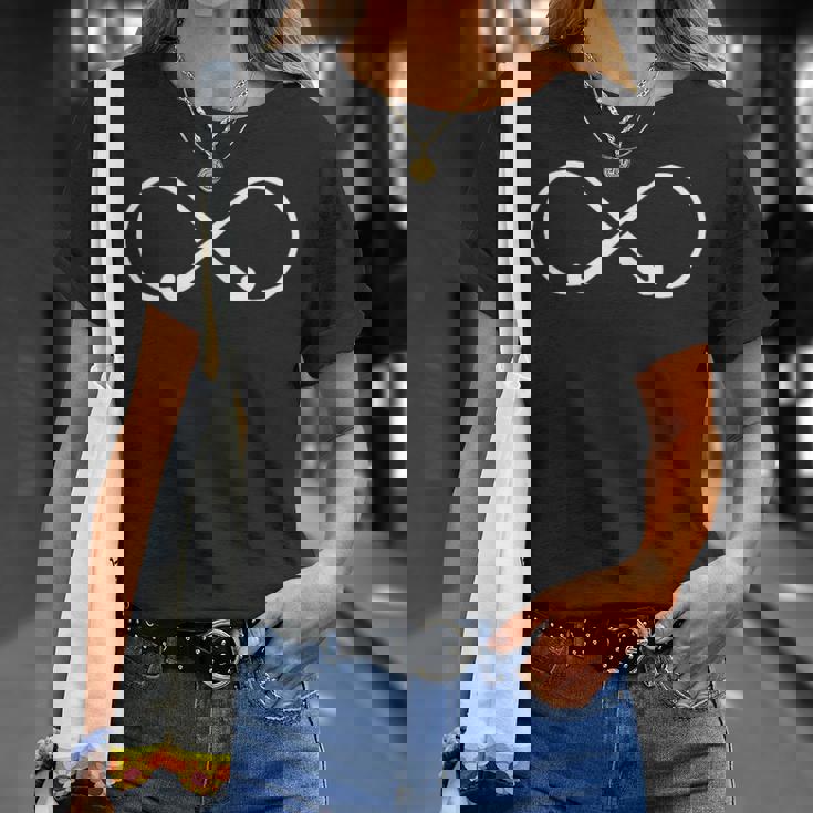 フィールドホッケー インフィニティシンボル チームスタイルループ プレーヤー用 Tシャツ 彼女への贈り物