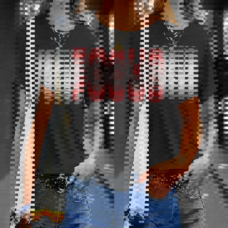 フォーカス 錯覚 ぼやけたトリッピー 長袖tシャツ Tシャツ 彼女への贈り物