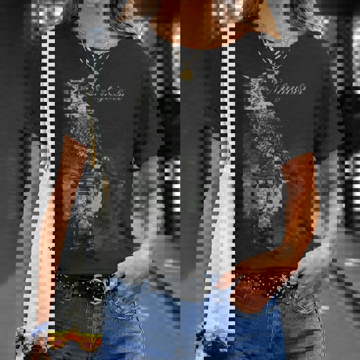 フクロウガラス Tシャツ 彼女への贈り物