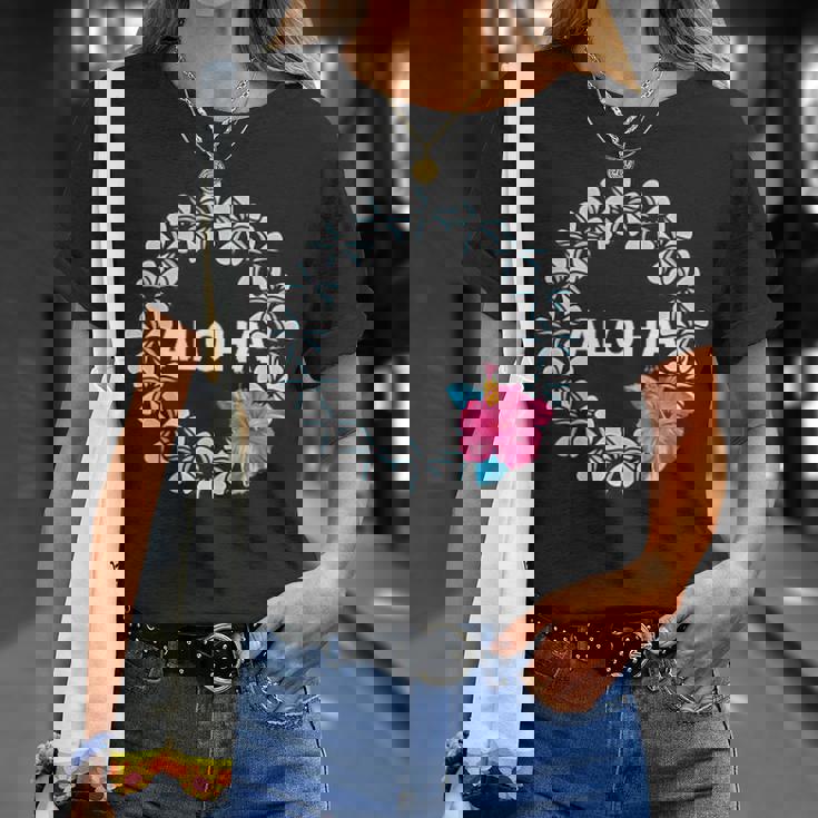 フラダンス フラ レッスン用 アロハ トロピカル ハワイ ハイビスカス かわいい 花 ハワイアン 人気 黒 南国 Tシャツ 彼女への贈り物