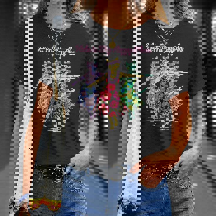 フラダンスを踊る猫 Tシャツ 彼女への贈り物